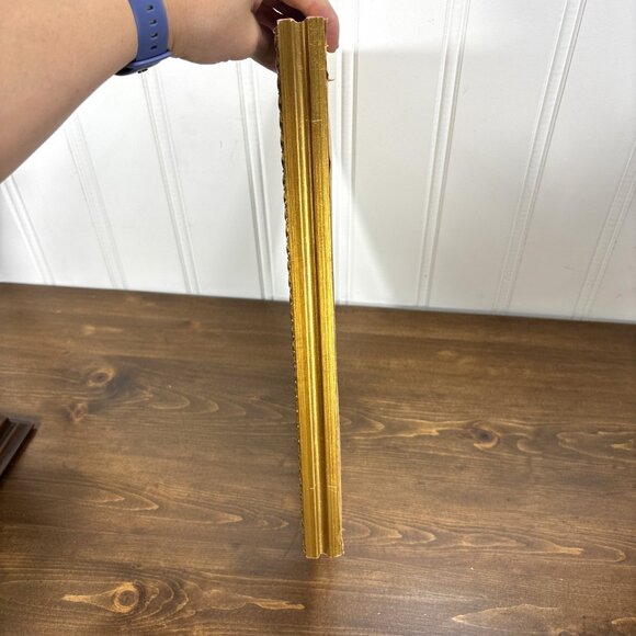 Vintage Framed Petit Point Girl Needlepoint Art Hand-Stitched Wall Decor - Picture 10 of 13